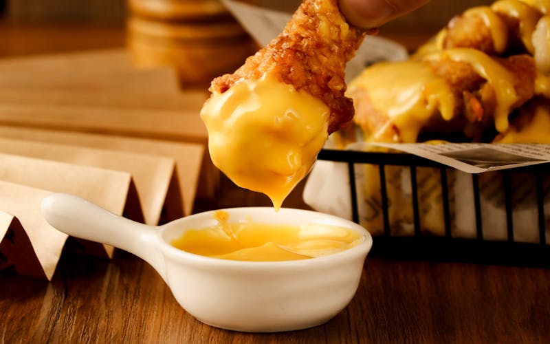 Starbird chicken double crispy combo with fries and sauce